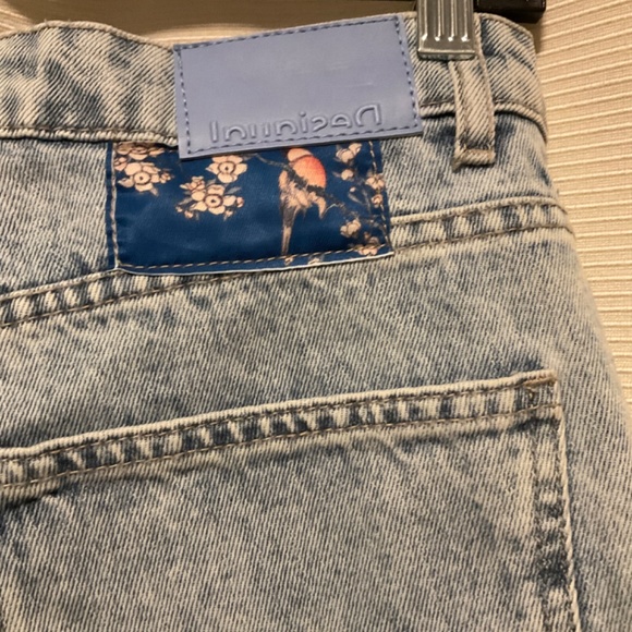 DESIGUAL Straight Cropped Japanese Jeans Blue - Picture 5 of 5